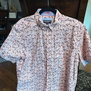 Johnstone & Murphy Pink Casual Button Down Shirt
